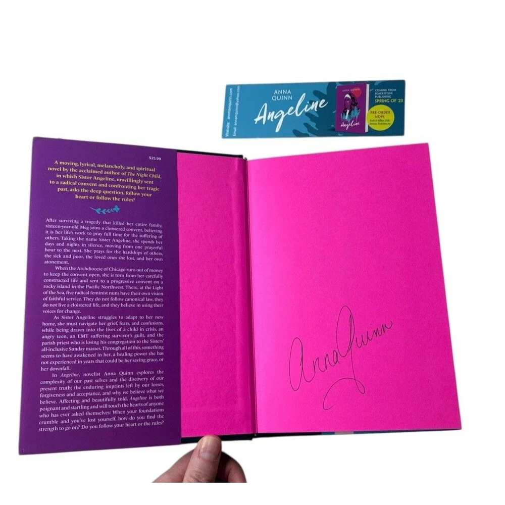 Angeline by Anna Quinn Hardback Hardcover Book Signed First Edition New